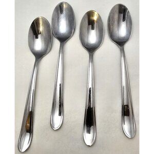 Lot of 4 Gourmet Settings Flatware GS 18/c Dinner Spoons Tablespoons
